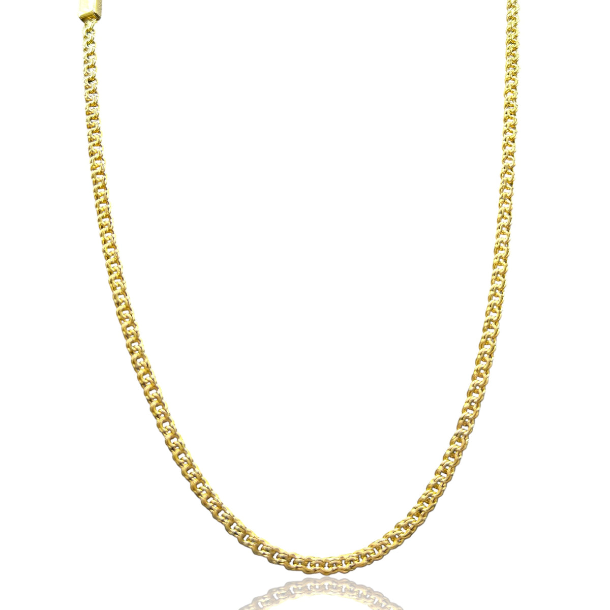 Cadena Eslabón Chino 3.5mm en Oro 10k Sólido