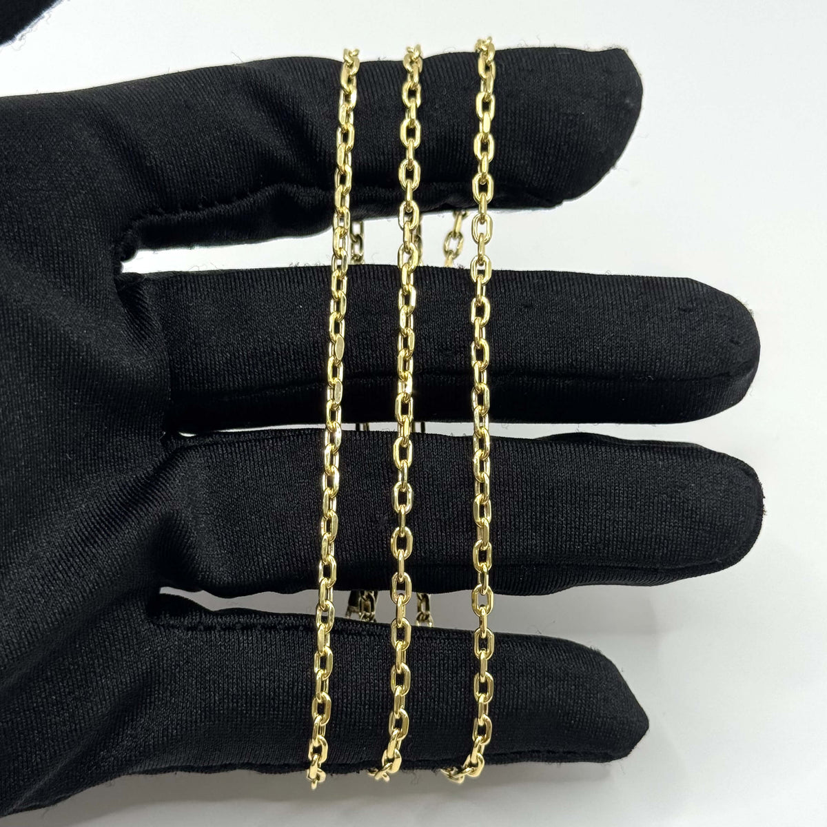 Cadena Mini Clip Oro 10K Italiana