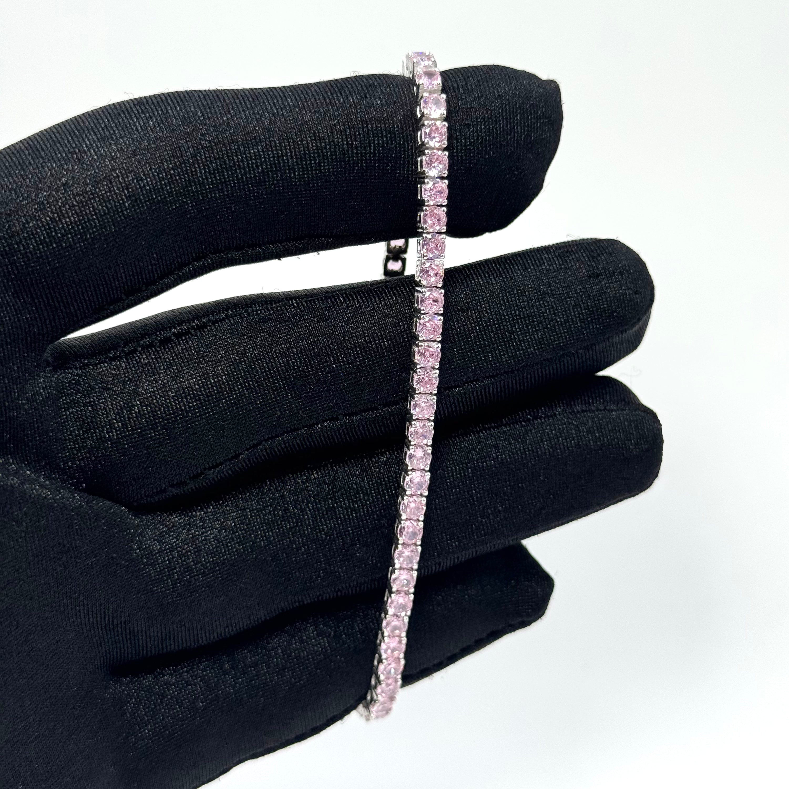 Pulso Tennis Rosa 3mm