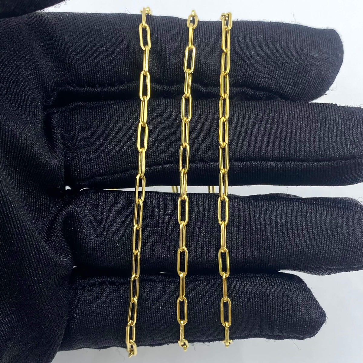 Cadena Clip Mediana Oro 10K Italiana