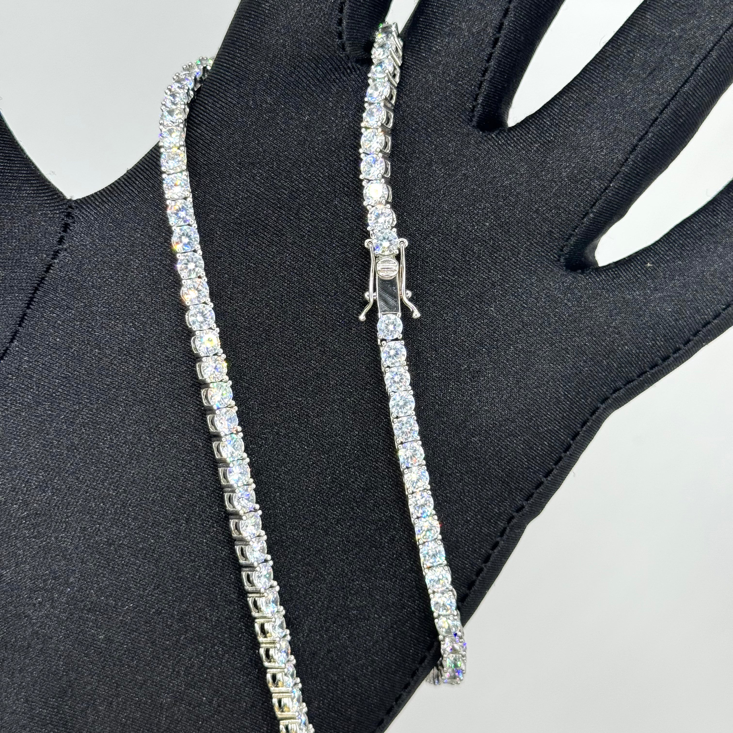 Cadena Tennis 4 mm – Blanca