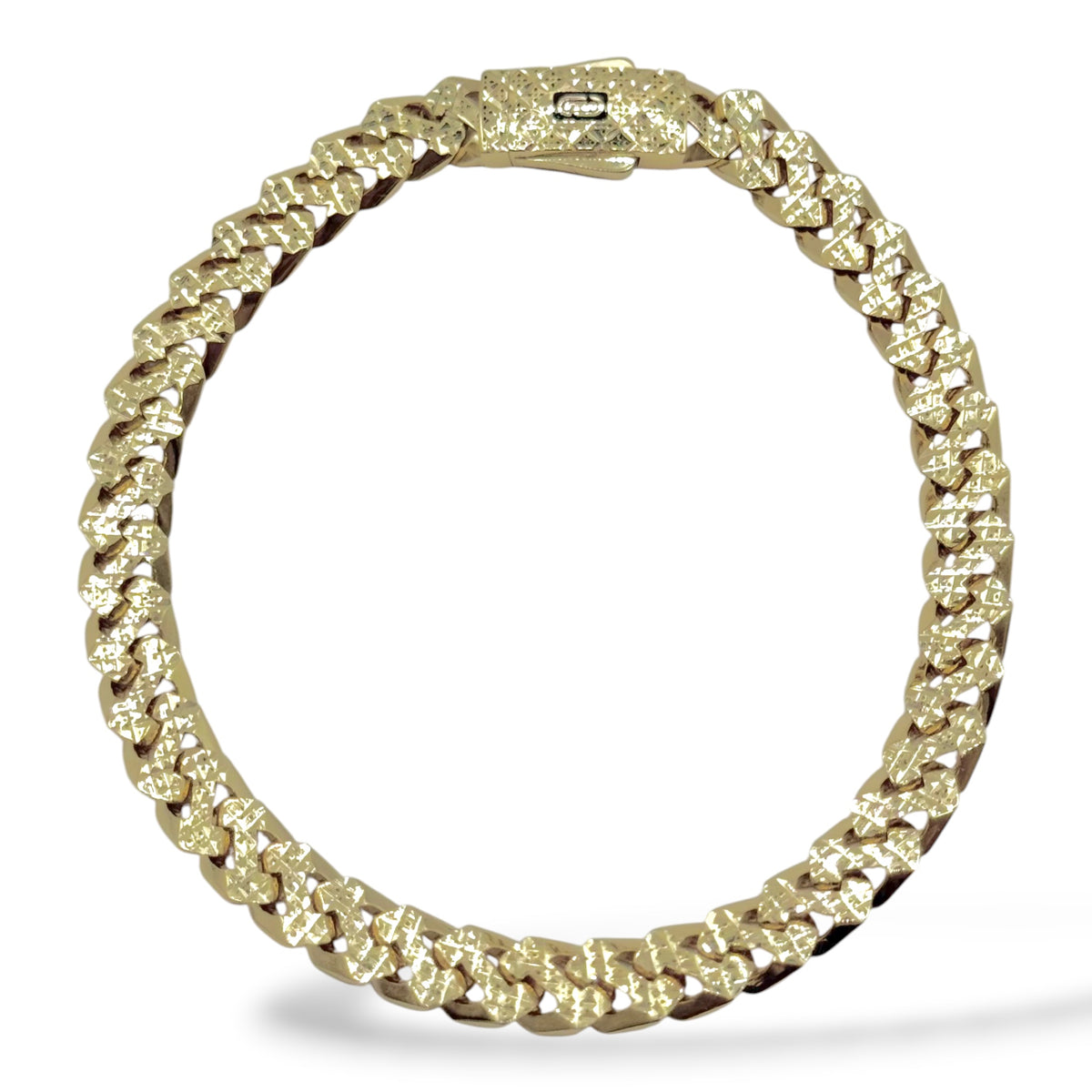 Pulso Cuban Royal Cut Oro 10K