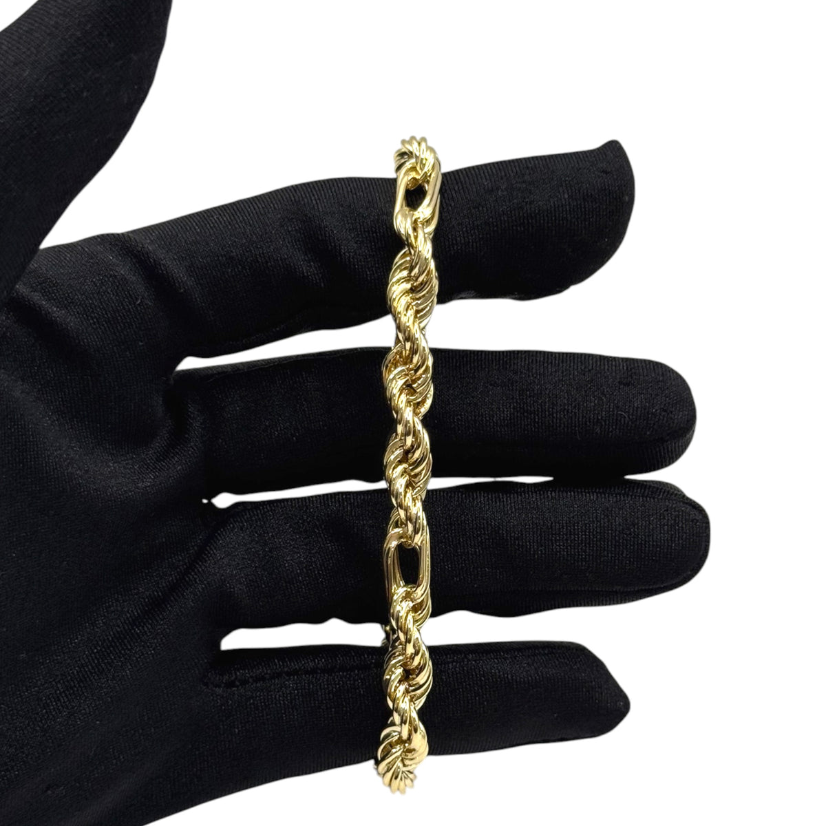 Pulso Torzal Fígaro en Oro 10K 19cm