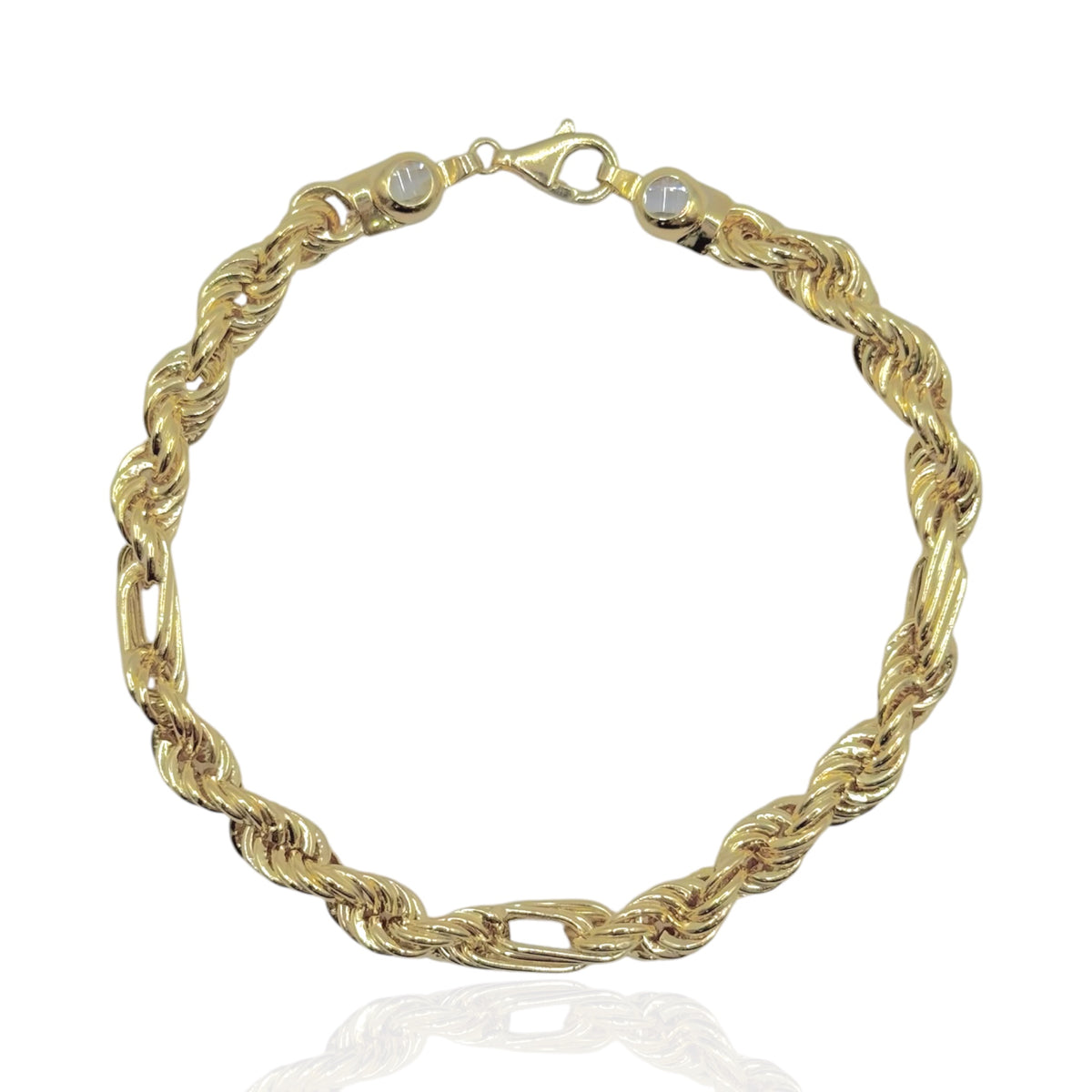 Pulso Torzal Fígaro en Oro 10k 21cm