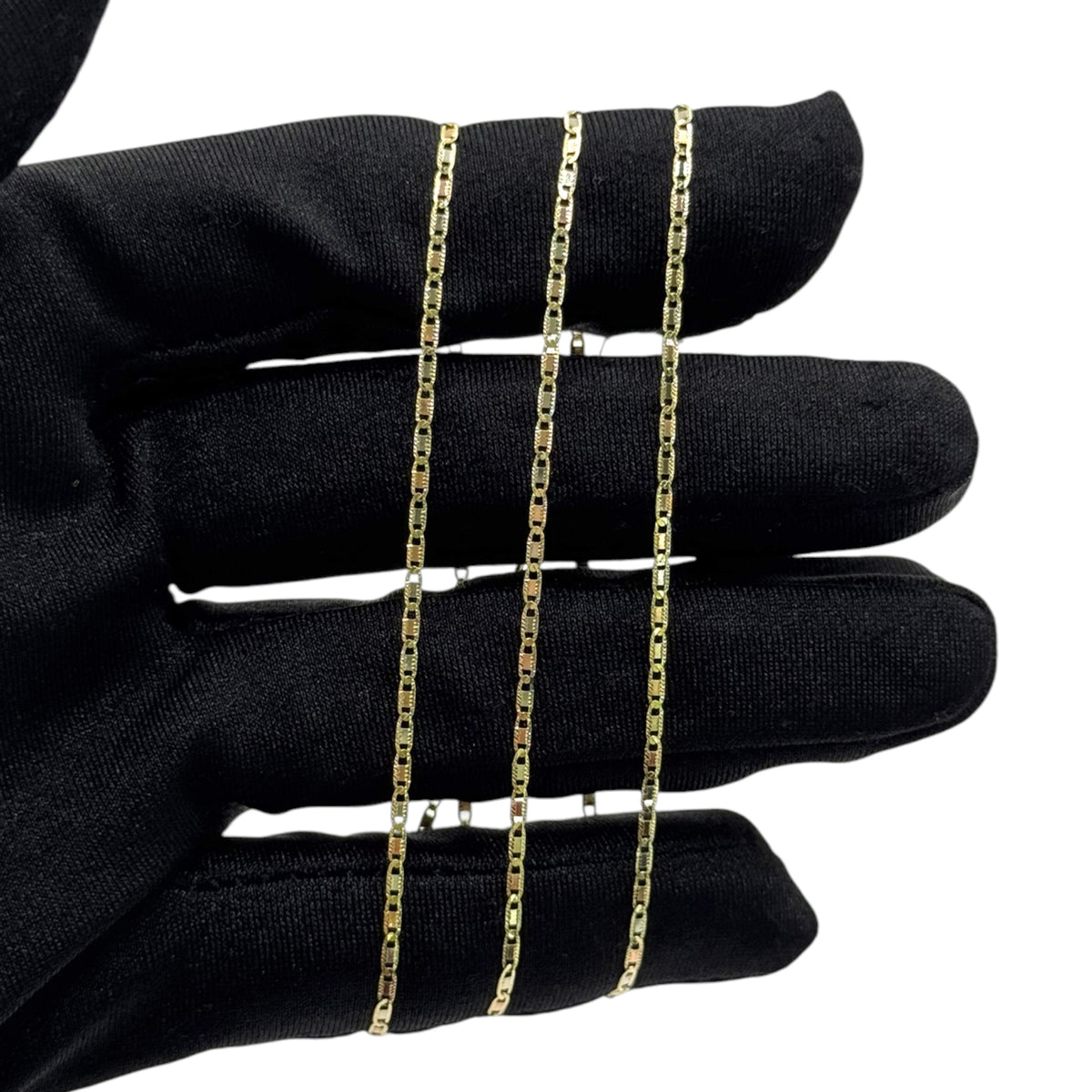 Ancla martillada 1.5 mm en Oro 10k
