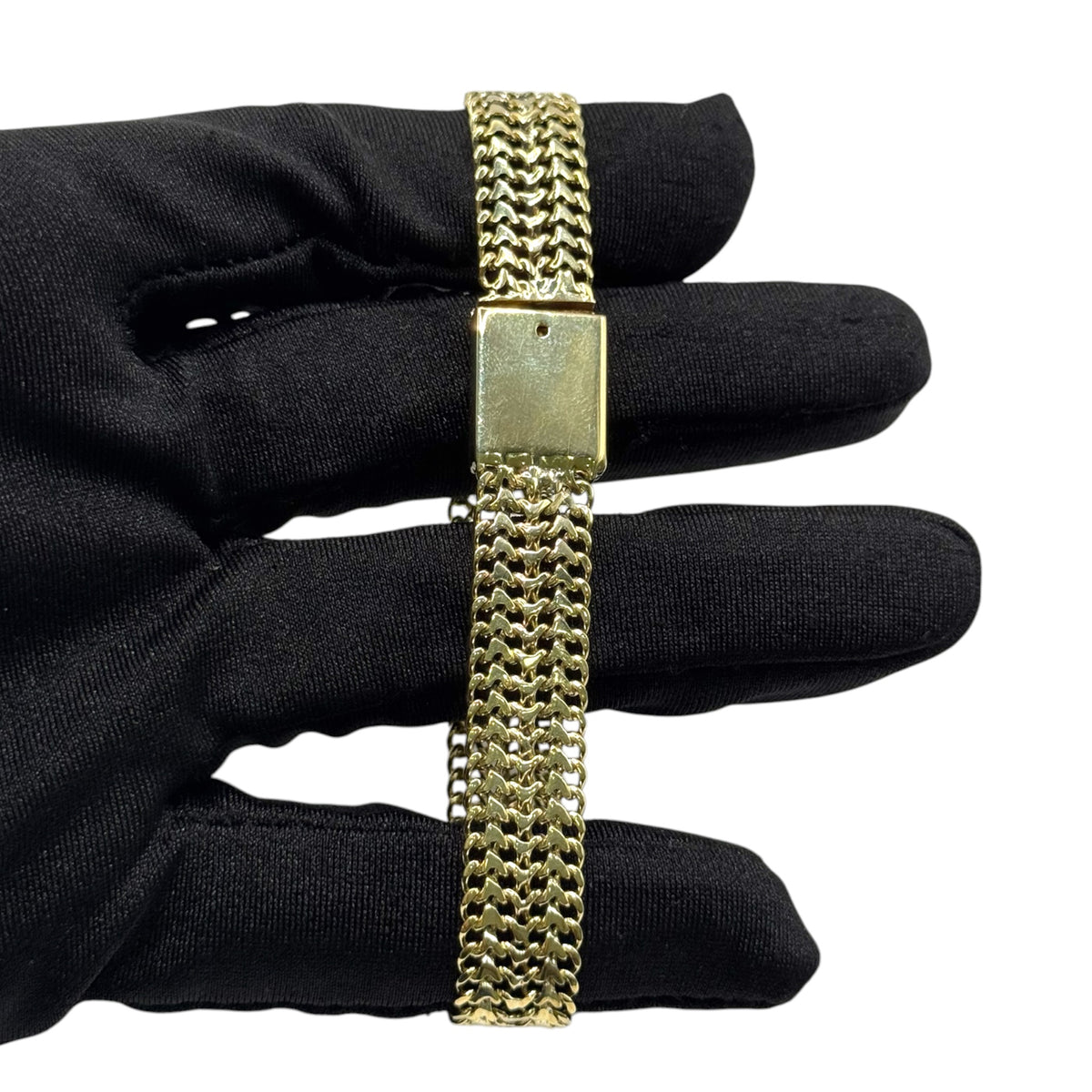 Pulsera Petatillo 19.5cm en Oro 10k