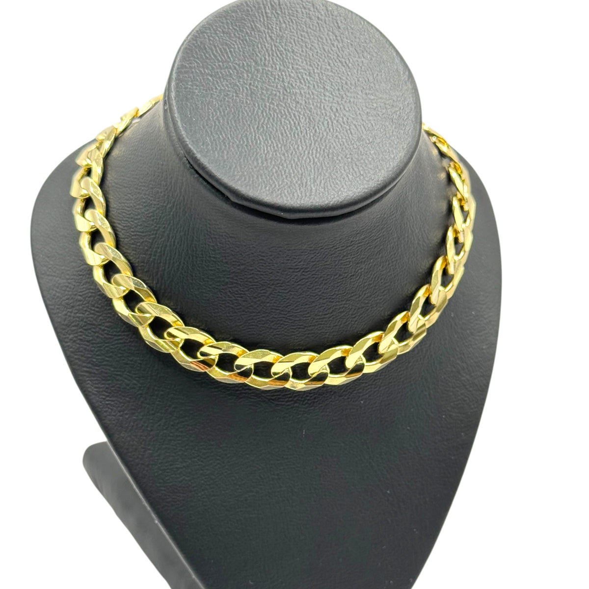 Pulsera Barbada Ancha en Oro 10k