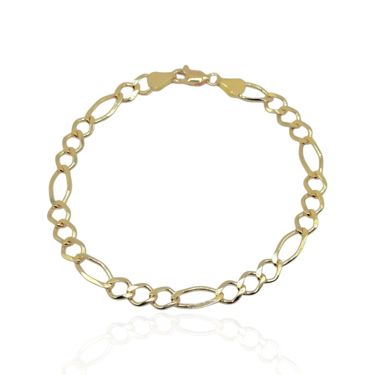Pulsera 3 y 1 Abierto 6mm en Oro 10k