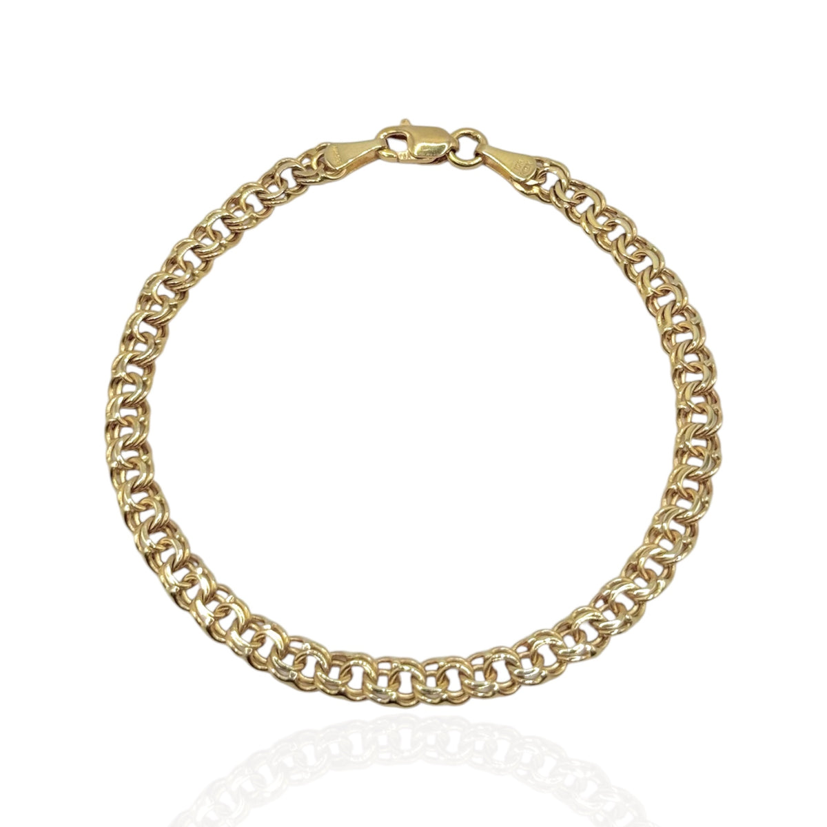 Pulsera Eslabón Chino en Oro 10k