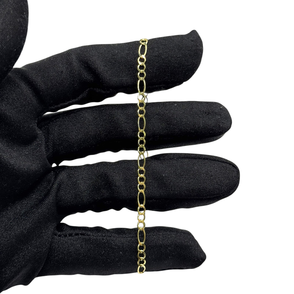 Pulsera 3 y 1 Abierto 3mm en Oro 10k