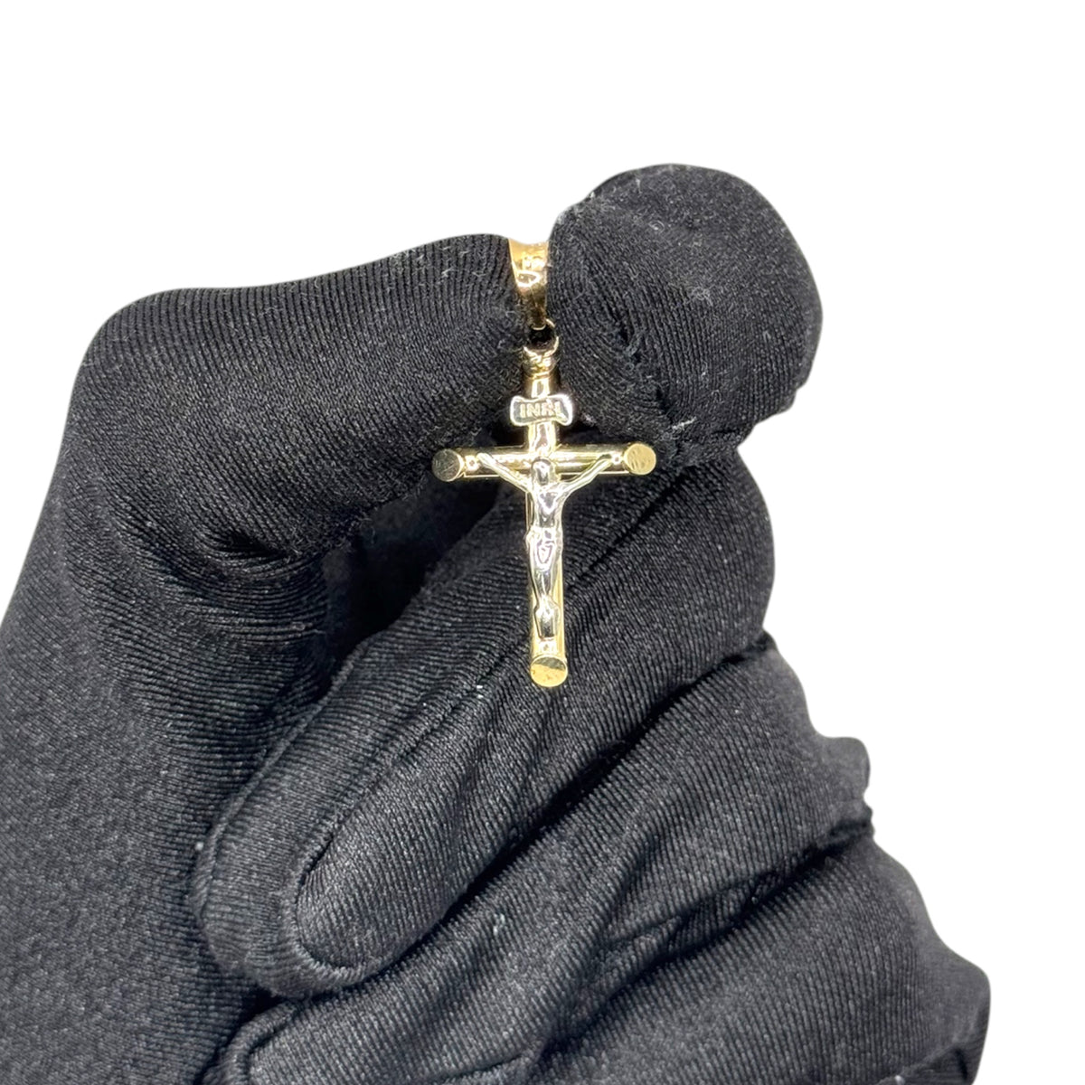 Cristo Crucificado Bicolor en Oro 10k