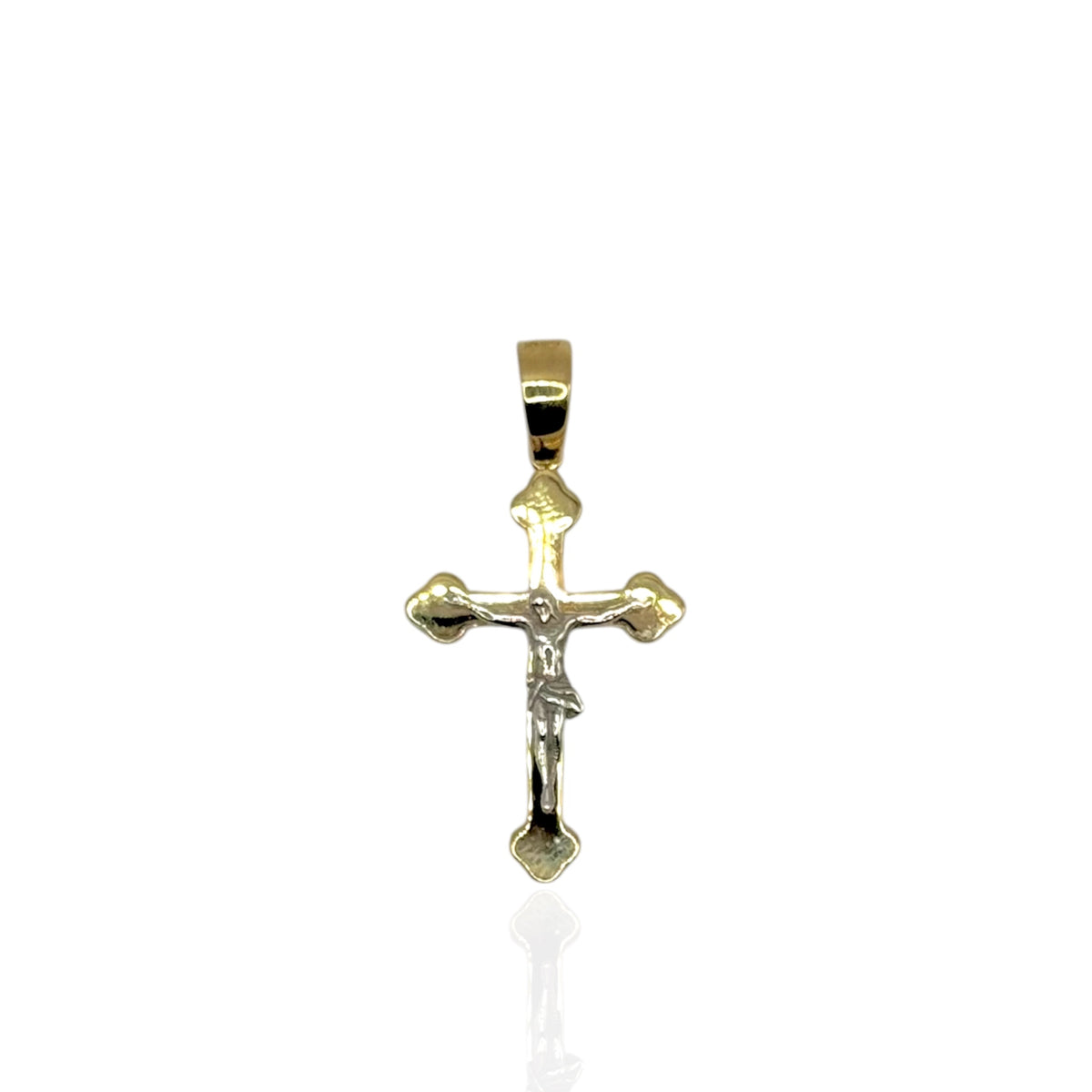 Cristo Tradicional Bicolor en Oro 10k