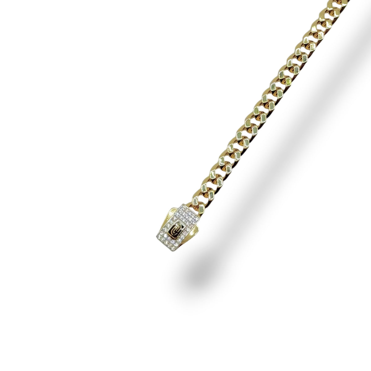 Pulsera Cubana Clásica con Broche Premium en Oro 10k