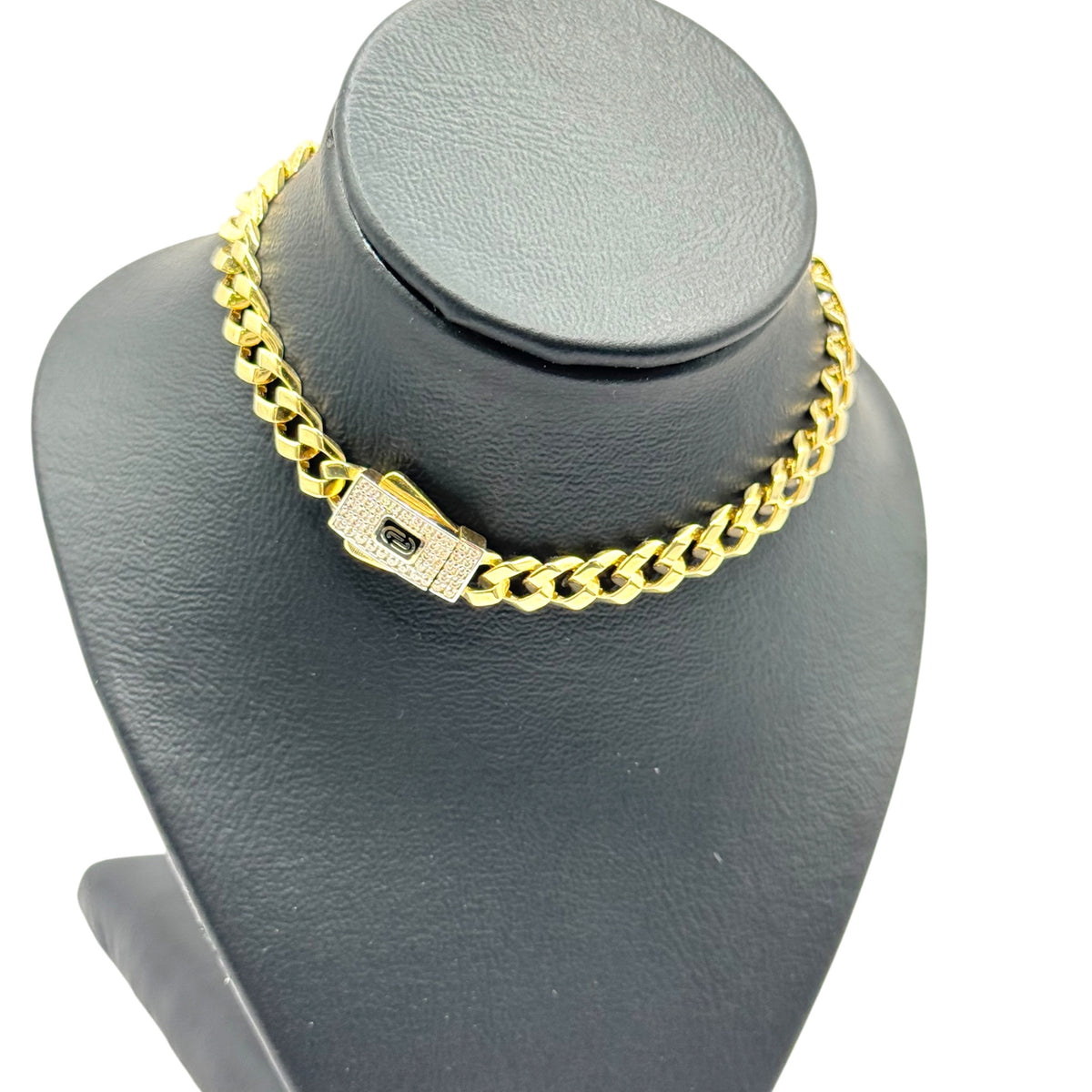 Pulsera Cubana Clásica con Broche Premium en Oro 10k