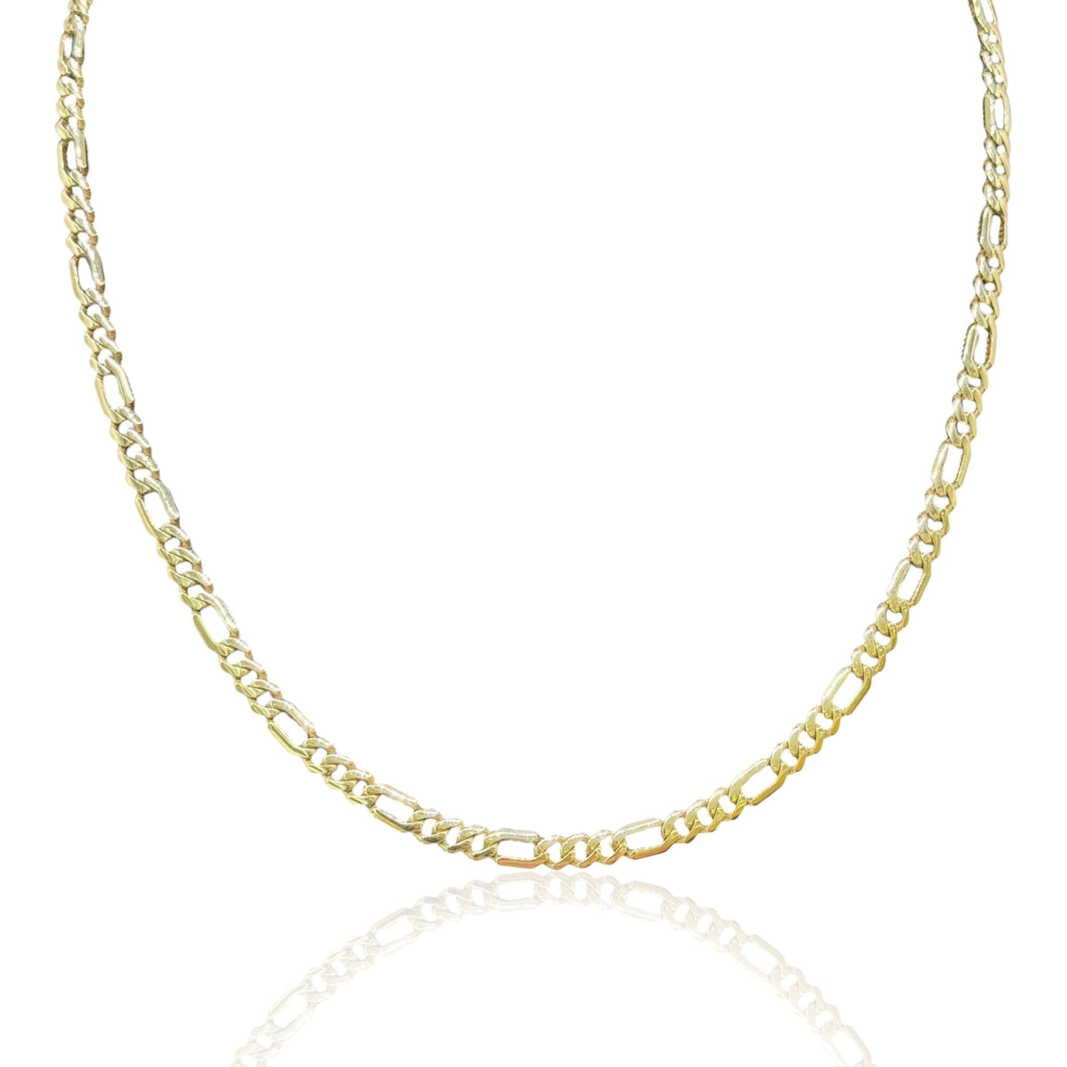 Cadena Italiana de 3 y 1 de 5mm en 50cm en Oro 10k