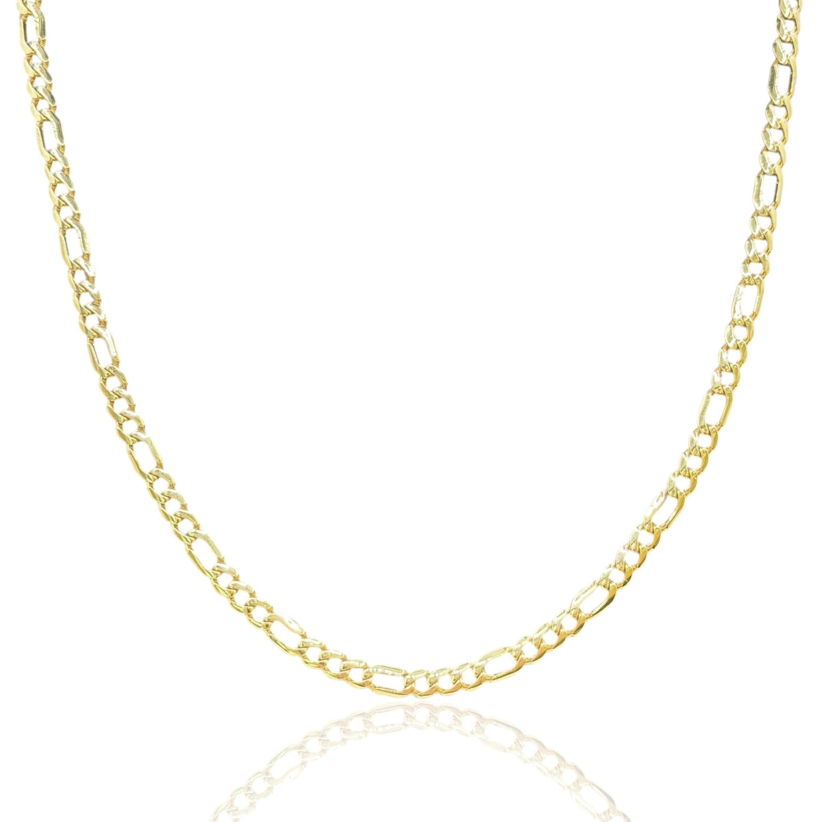 Cadena Italiana 3 y 1 en 55cm en Oro 10k