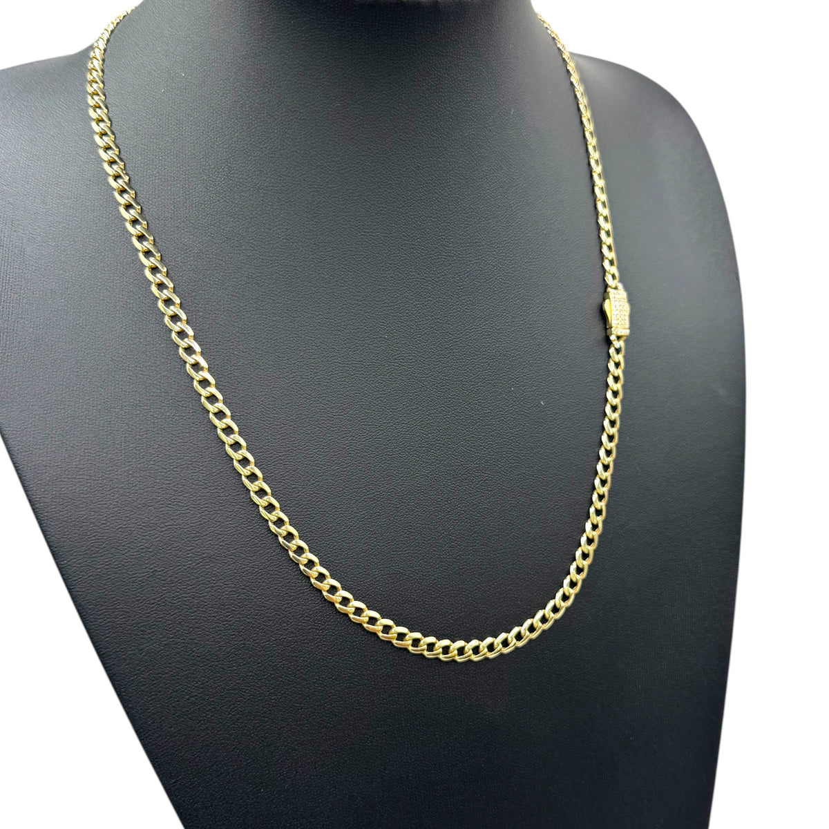 Cadena Italiana Barbada de 5mm en Oro 10k