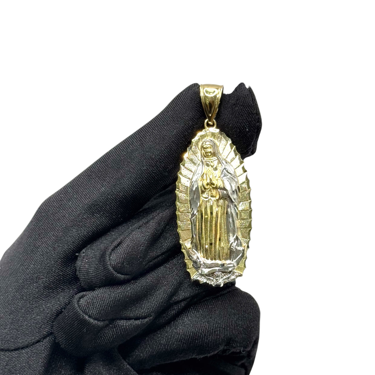Virgen de Guadalupe Bitono en Oro 10k