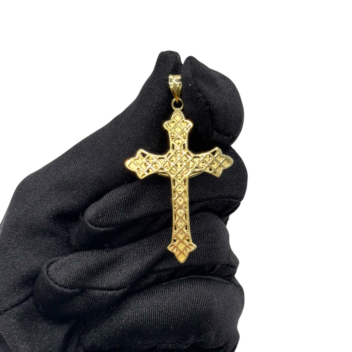 Crucifijo Imperial Bitono en Oro 10k