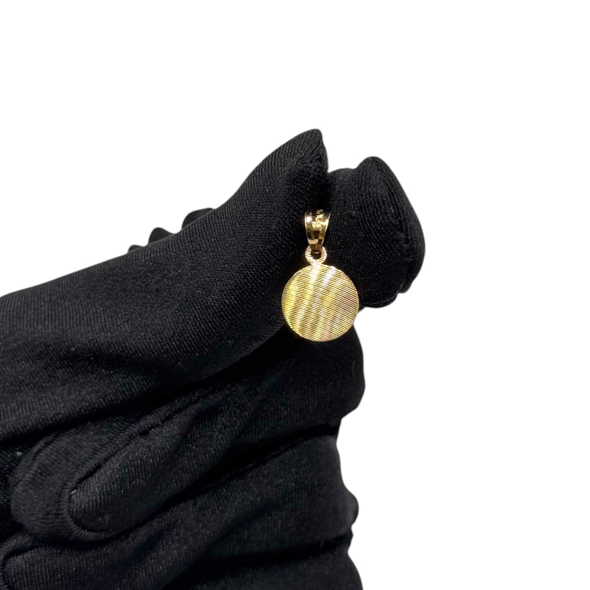Medalla Virgen de Guadalupe Tricolor Chica en Oro 14k