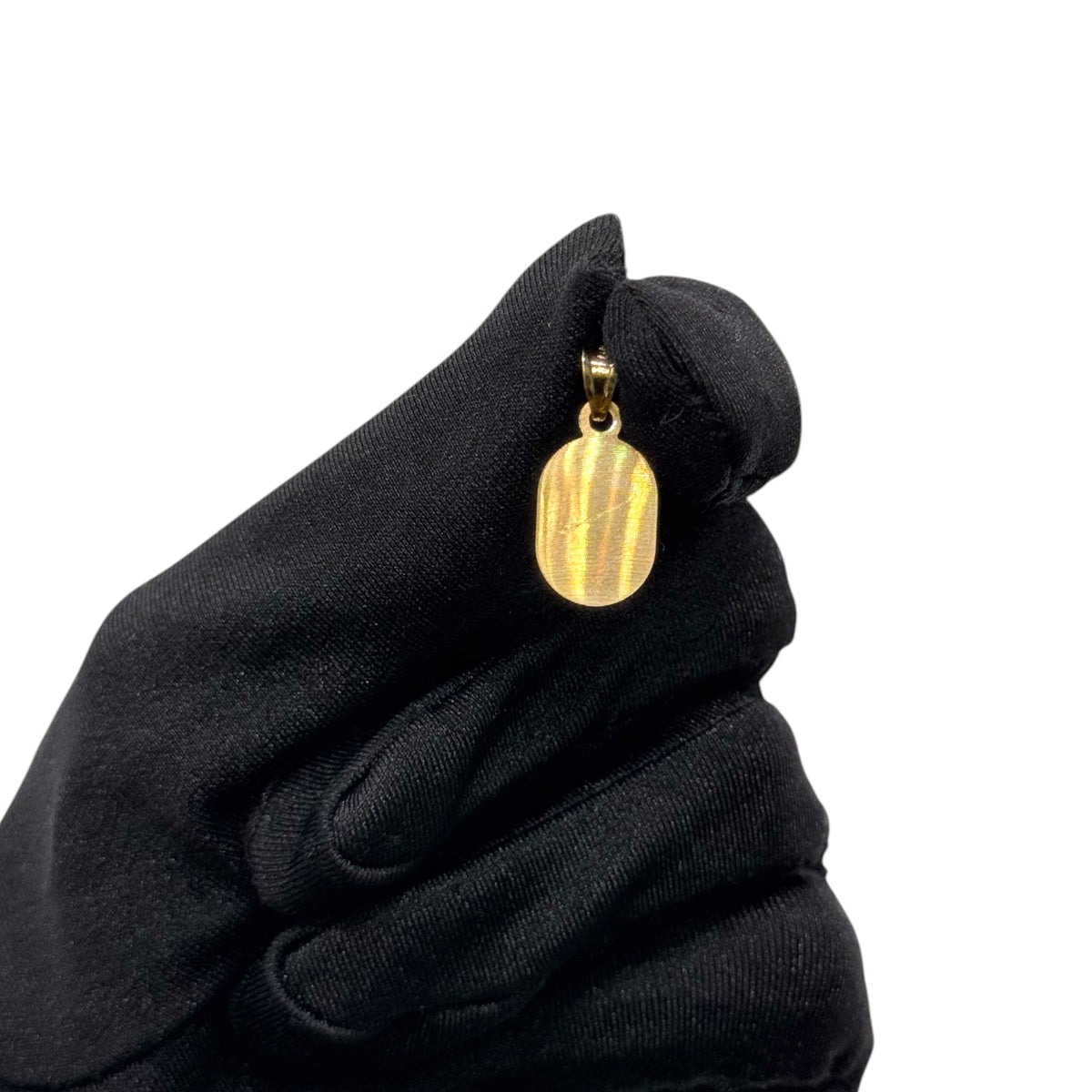 Medalla Cristo Crucificado Tricolor Mediana en Oro 14k