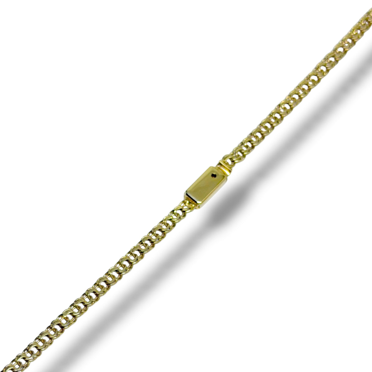 Cadena Eslabón Chino 3.5mm en Oro 10k Sólido
