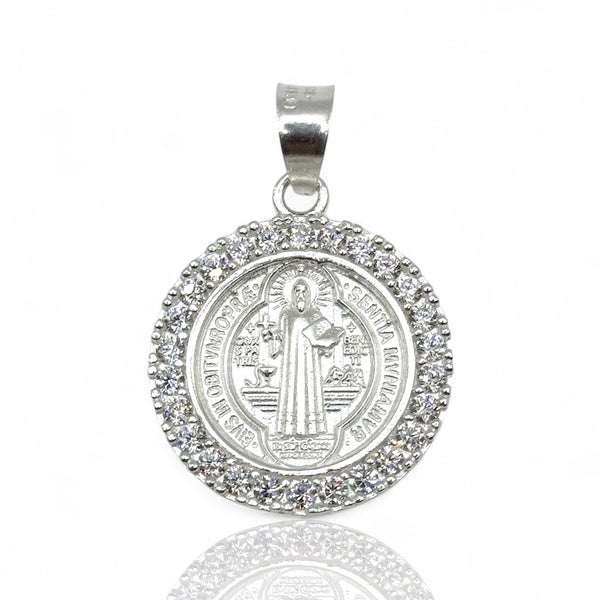 Medalla San Benito Blanca (M)