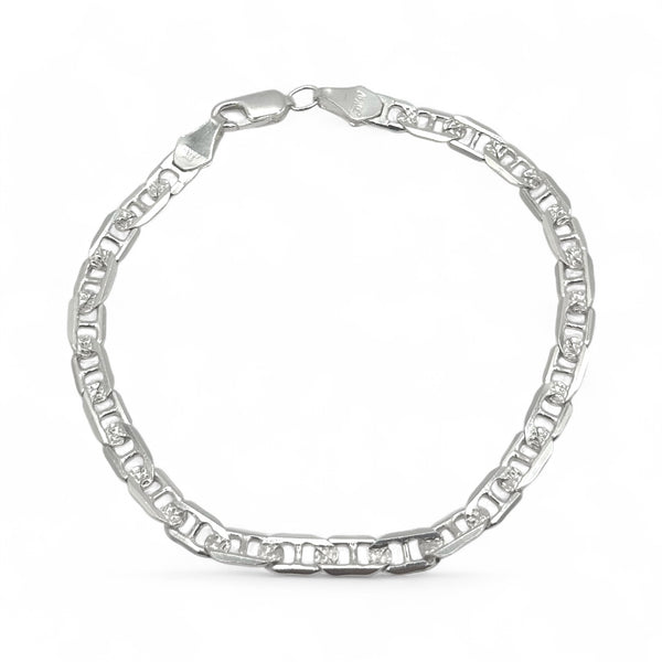 Pulsera Ancla Martillada Lisa