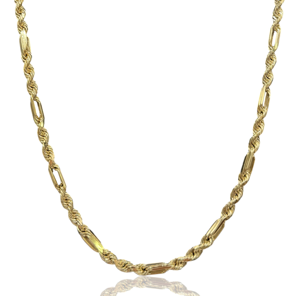 Cadena Fígaro XL Oro 10K Italiana