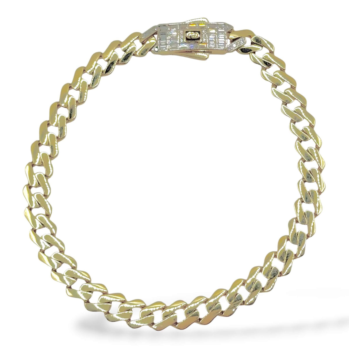 Pulso Cuban Diamond Elite Oro 10K