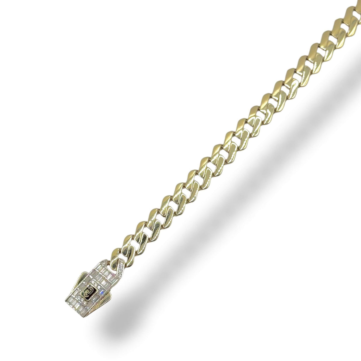 Pulso Cuban Diamond Elite Oro 10K