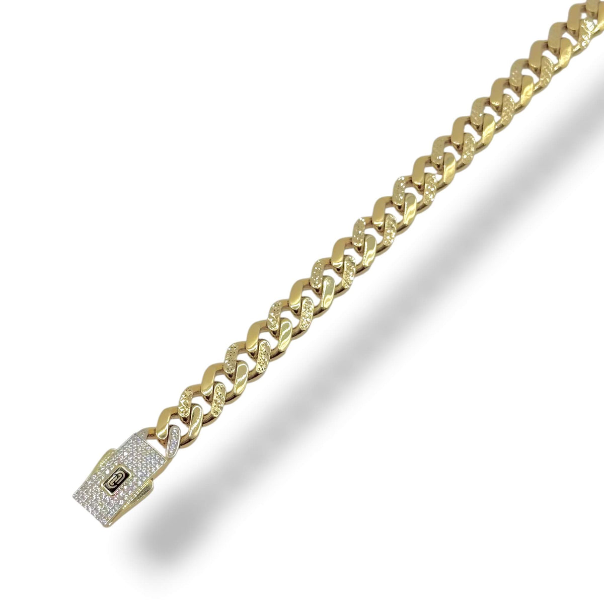 Pulso Cuban Ice Prestige Oro 10K