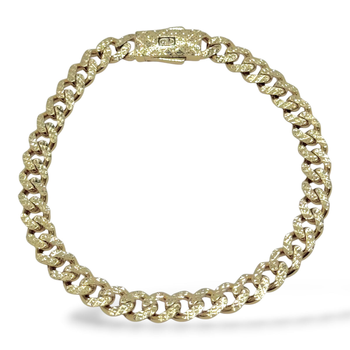 Pulso Cuban Diamond Deluxe Oro 10K