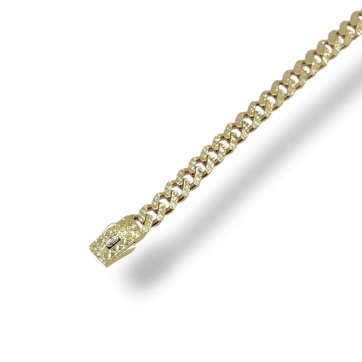 Pulso Cuban Diamond Deluxe Oro 10K
