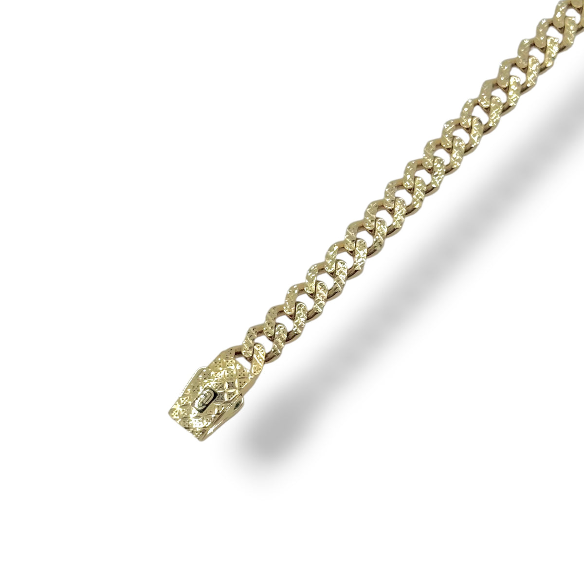 Pulso Cuban Luxe Signature Oro 10K