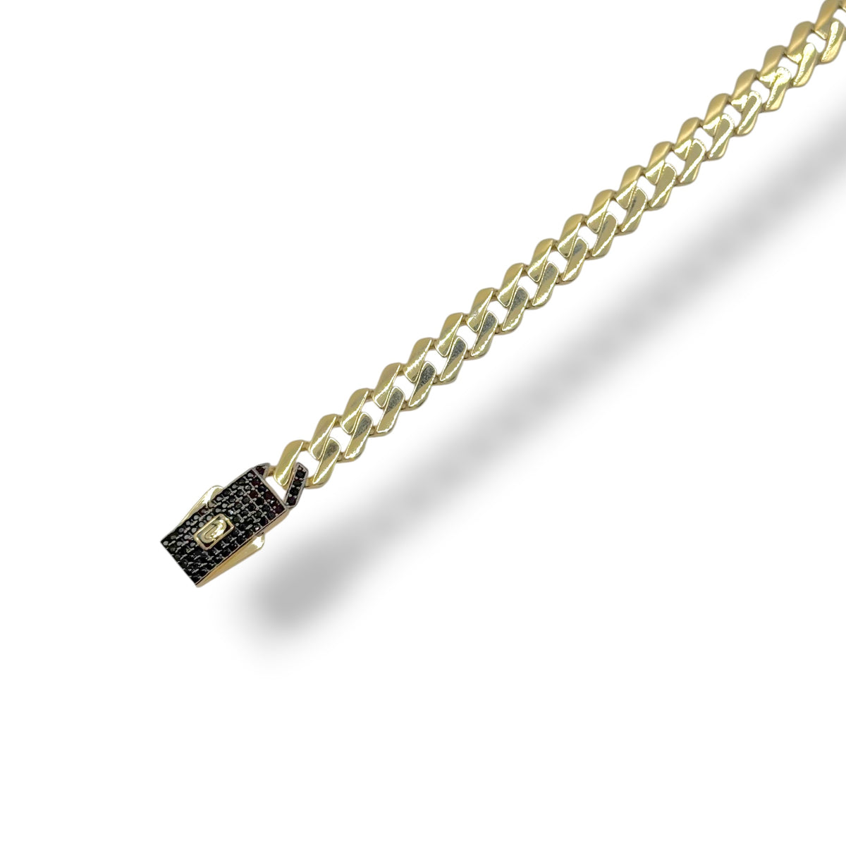Pulso Cuban Black Prestige Oro 10K