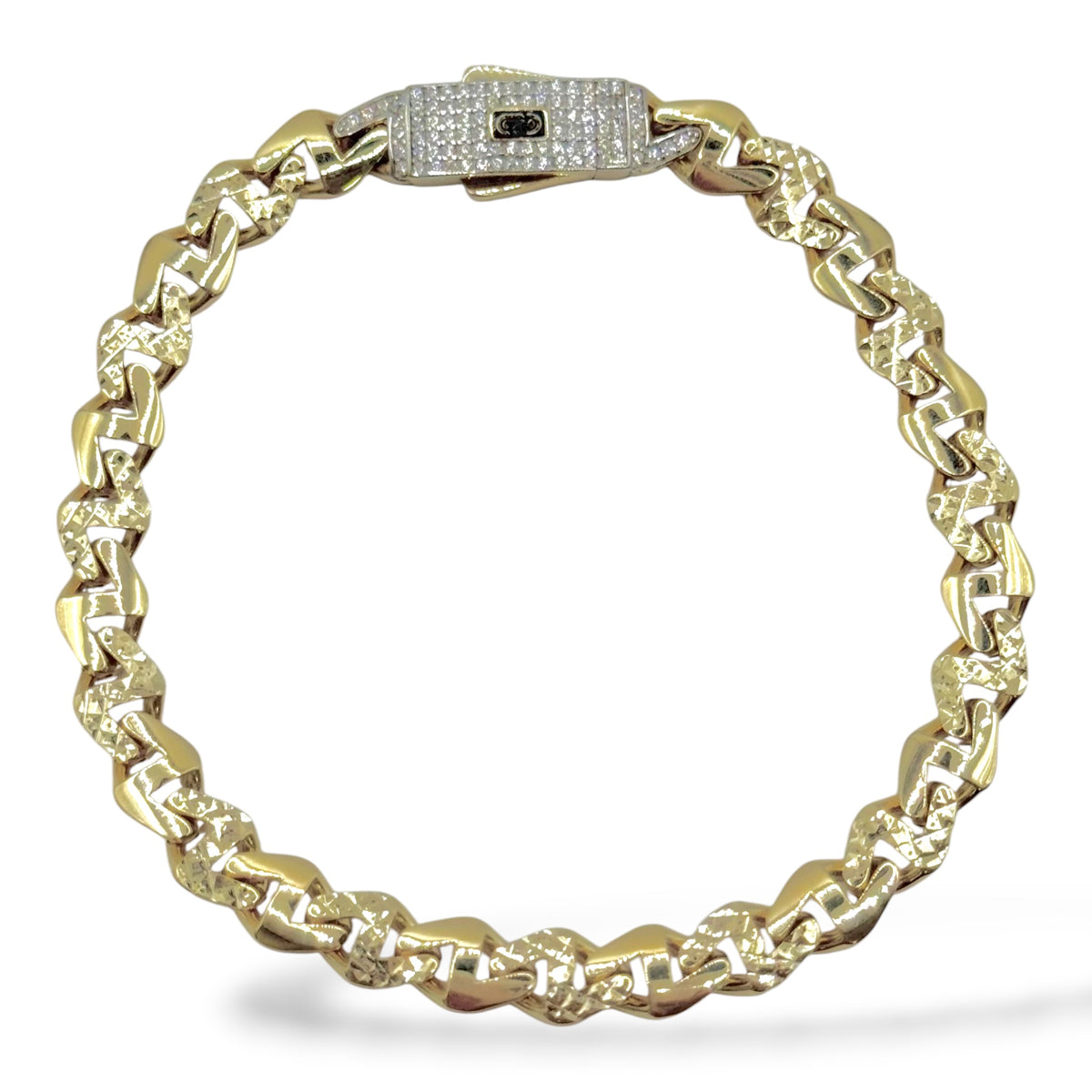 Pulso Cuban Imperial Ice Oro 10K