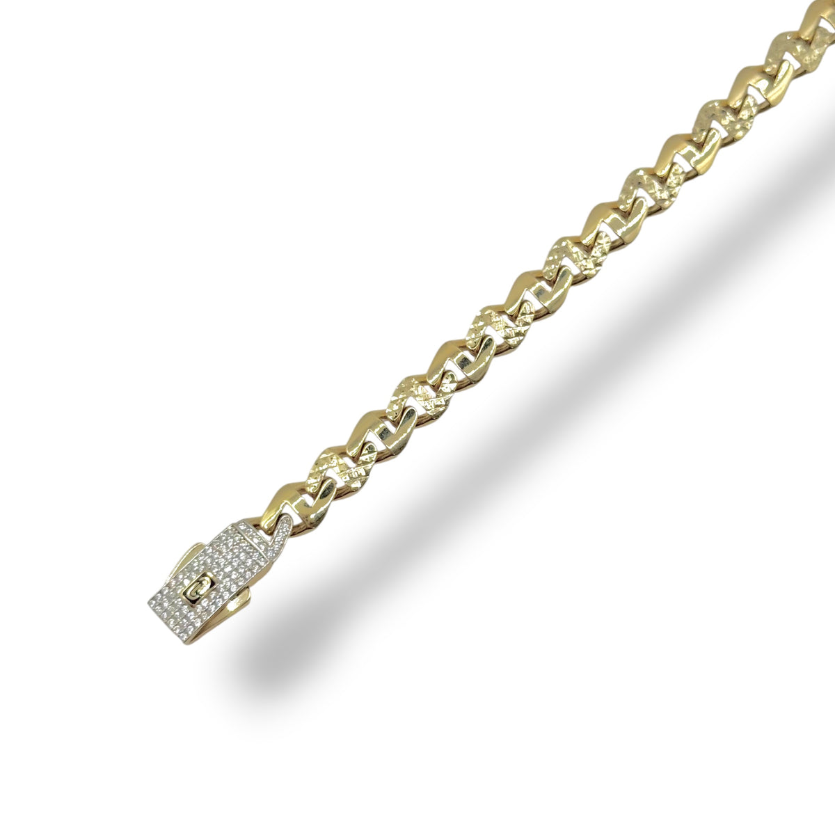 Pulso Cuban Imperial Ice Oro 10K