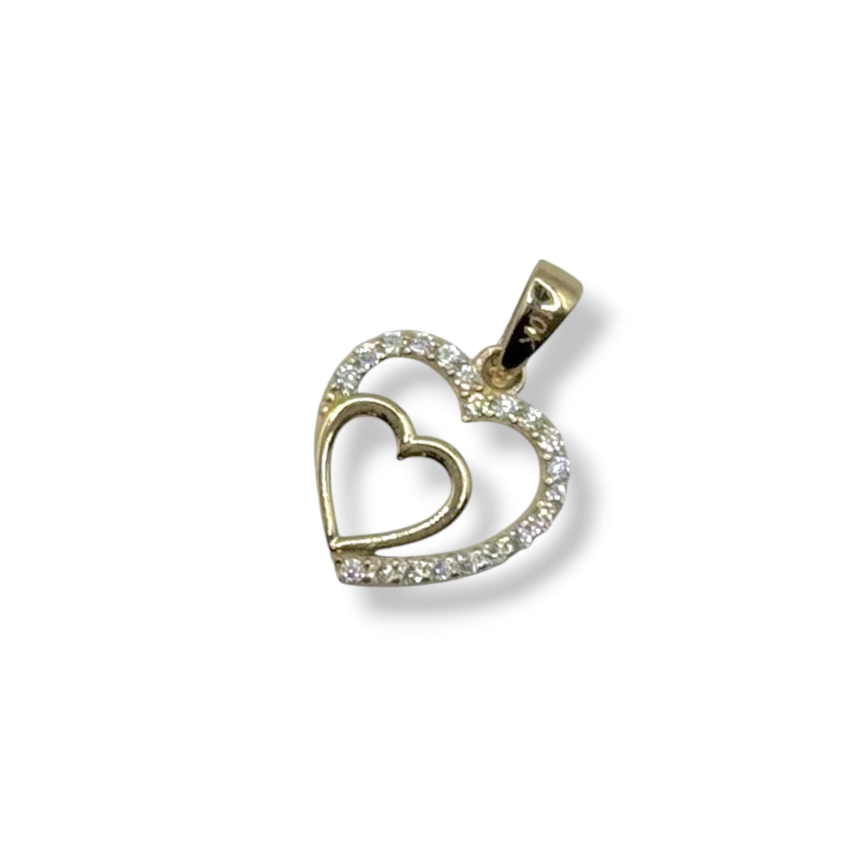 Corazón Eternal Pavé en Oro 10K