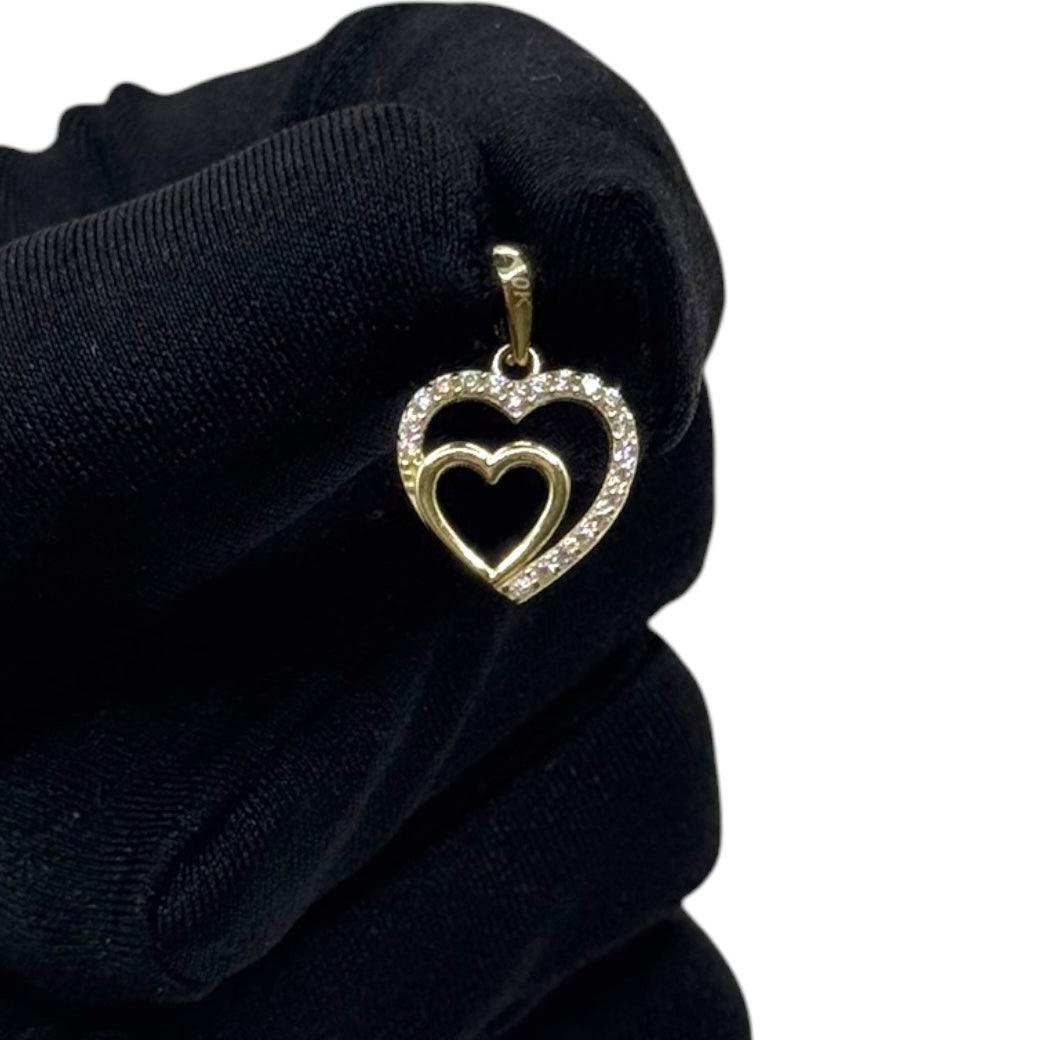 Corazón Eternal Pavé en Oro 10K