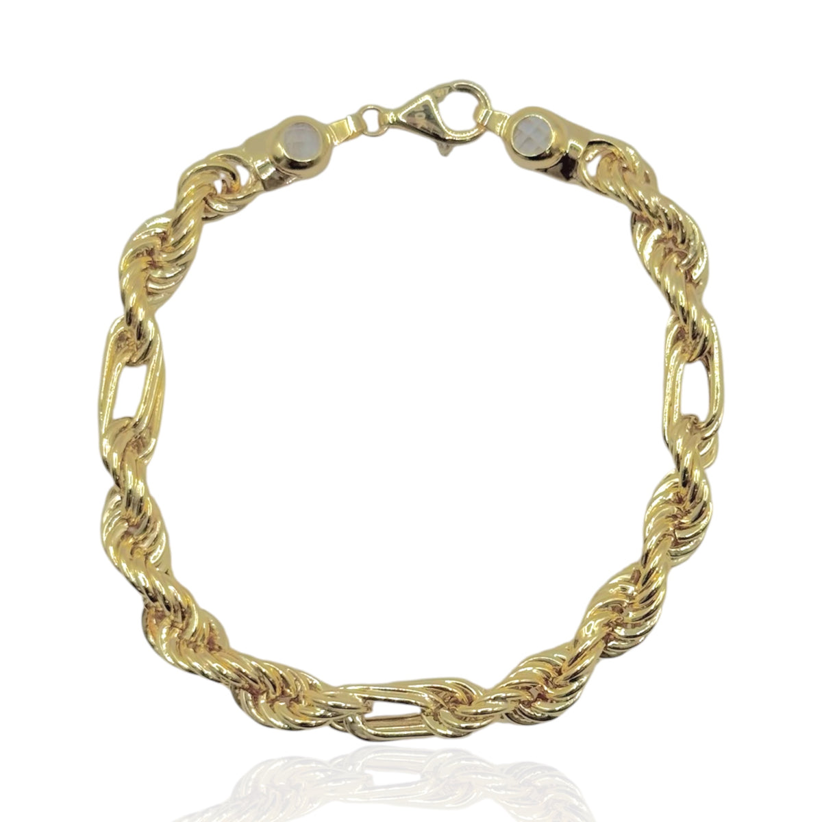 Pulso Torzal Fígaro en Oro 10K 19cm