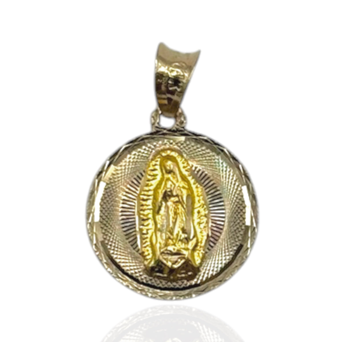 Virgen de Guadalupe en 3 Tonos Clásica Oro 10k