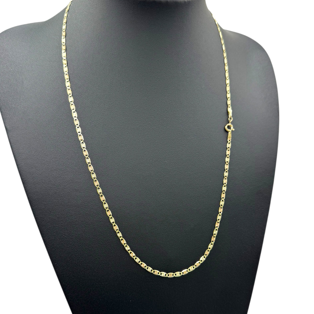 Ancla martillada 3 mm en Oro 10k