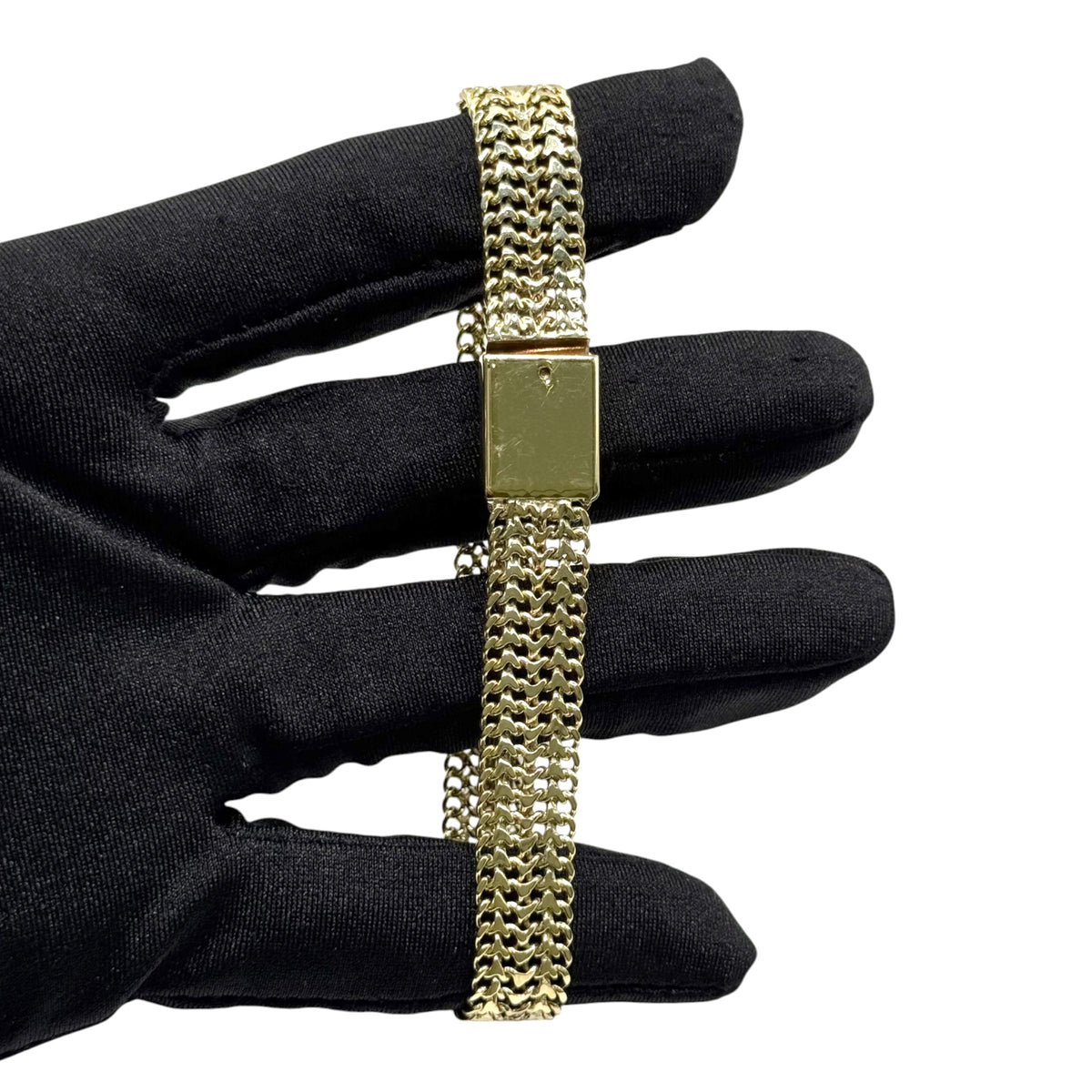 Pulsera Petatillo 21.5cm en Oro 10k