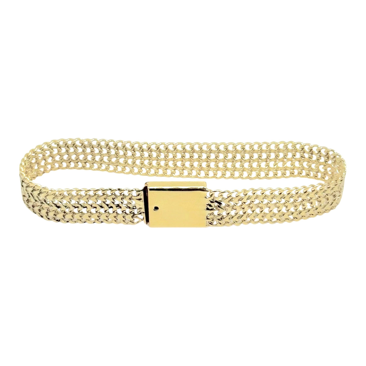 Pulsera Petatillo 19.5cm en Oro 10k