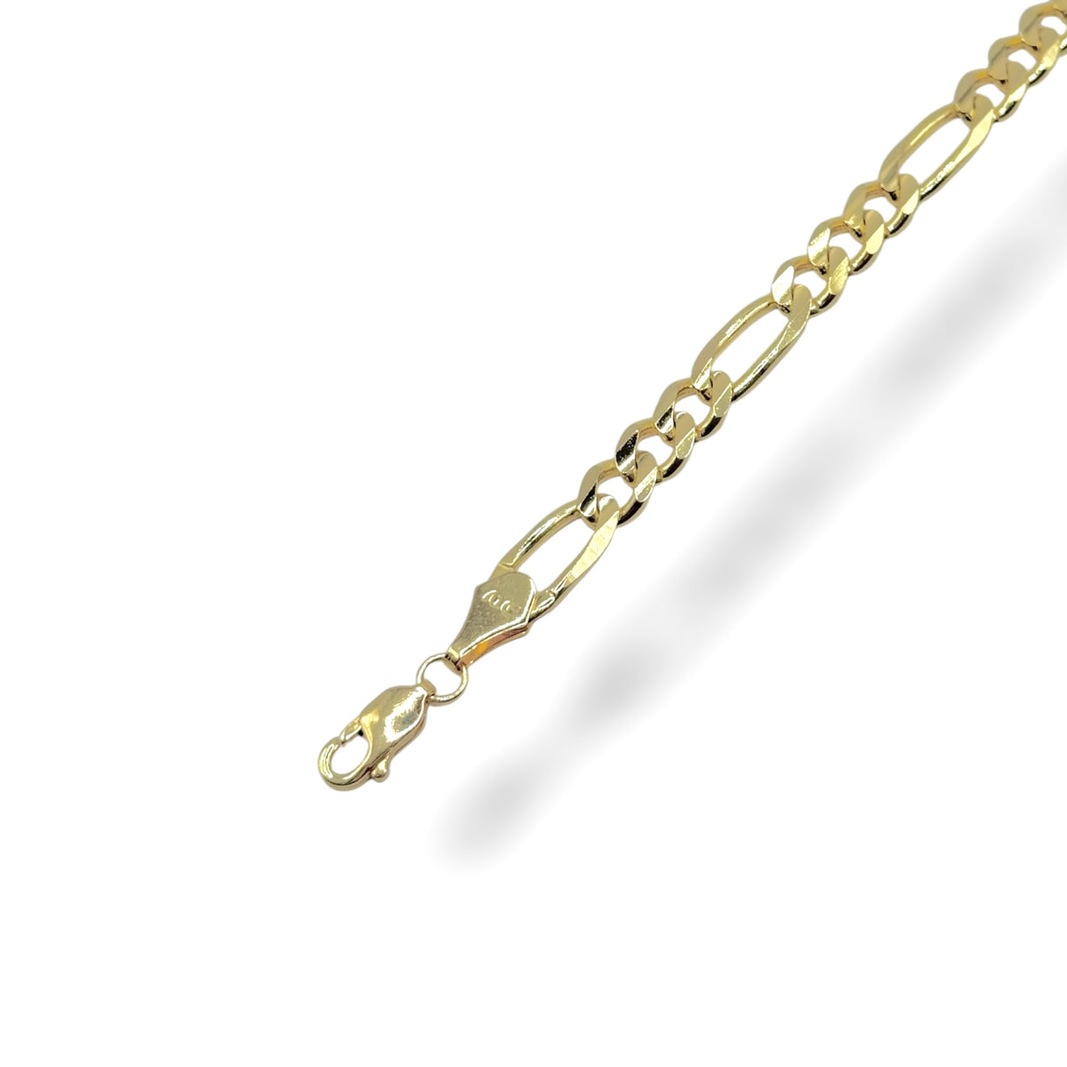Pulsera 3 y 1 Ancho en Oro 10k