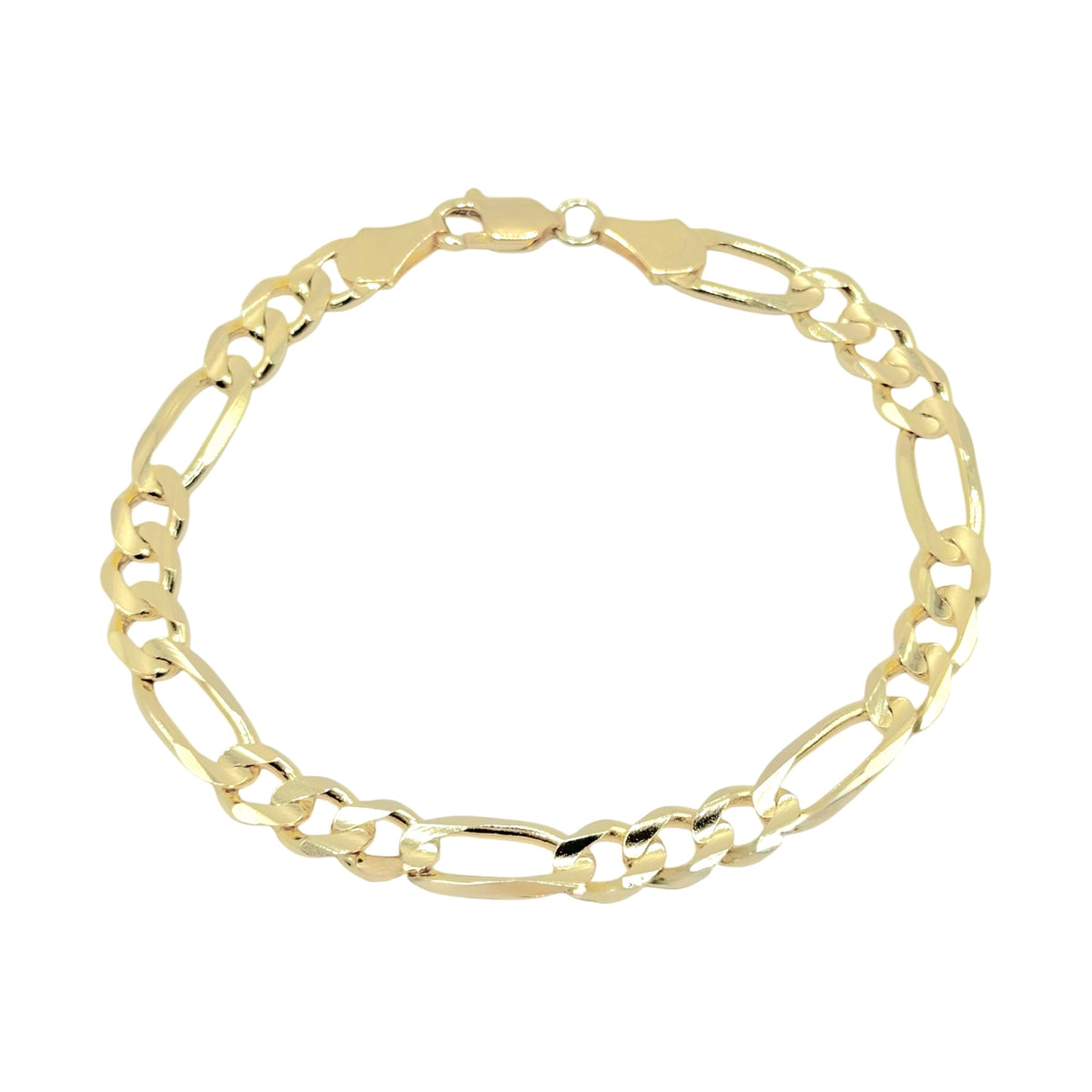 Pulsera 3 y 1 Ancho en Oro 10k
