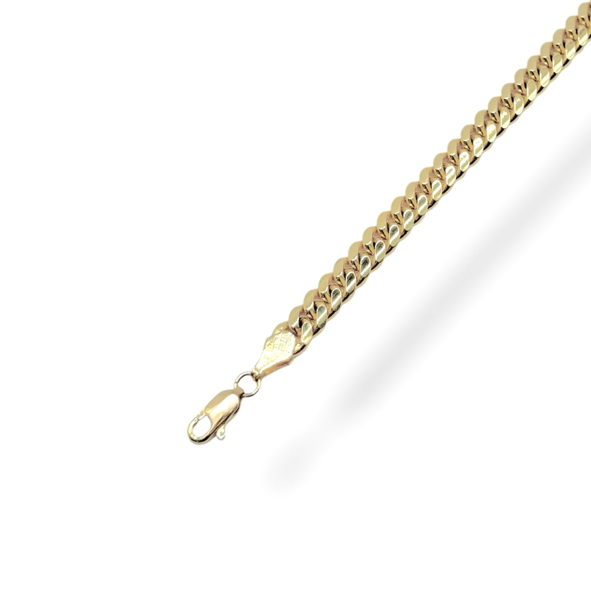 Pulsera Cubana 22cm en Oro 10k