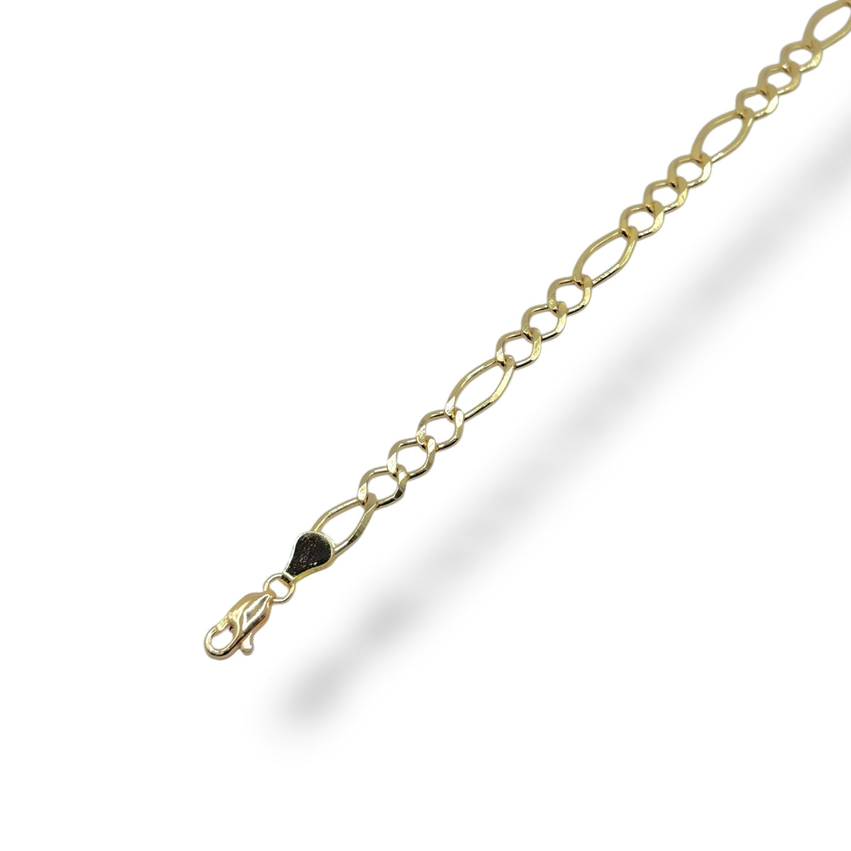 Pulsera 3 y 1 Abierto 6mm en Oro 10k