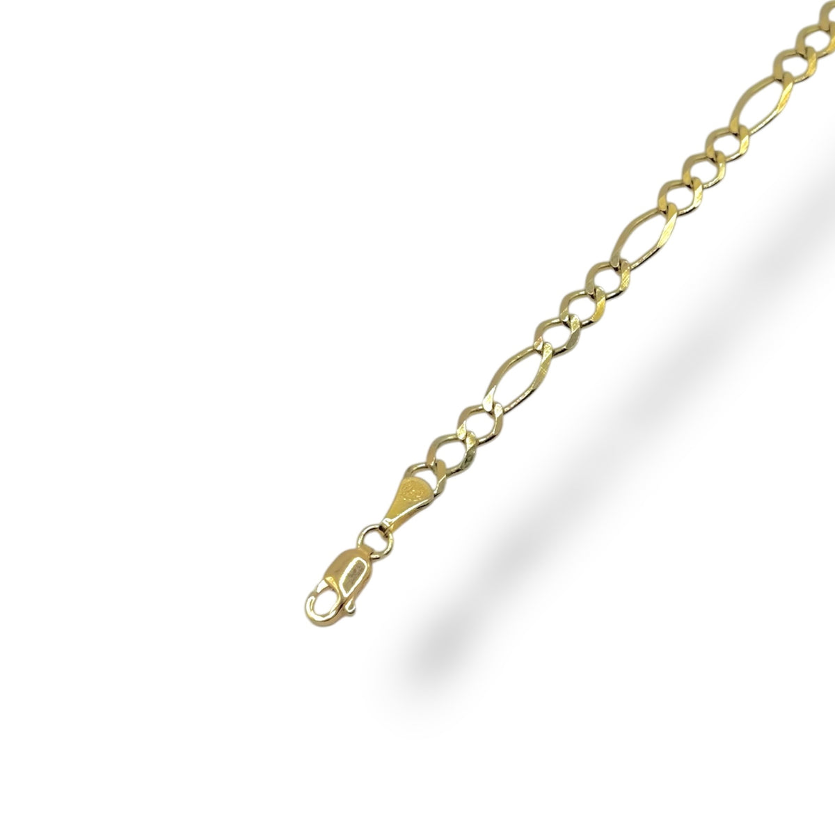 Pulsera 3 y 1 Abierto M 21.5cm en Oro 10k